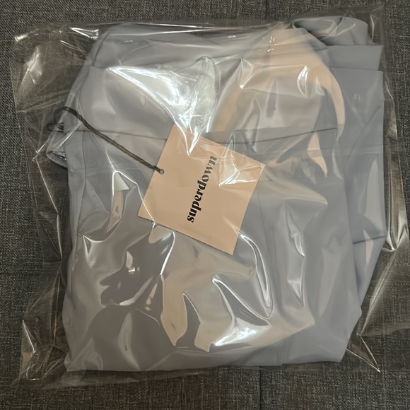 NWT Superdown Ramona Double Strap Romper Shorts Dusty Blue XL - Picture 5 of 11